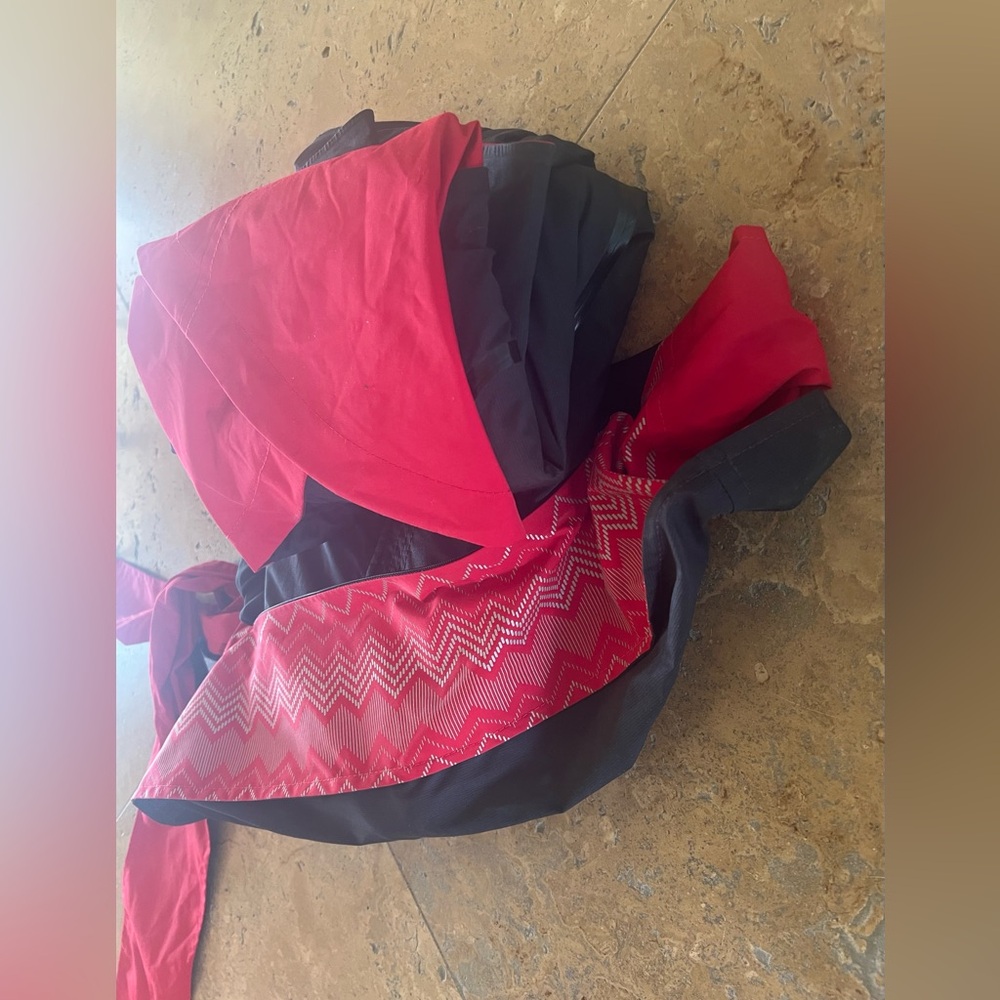 Lululemon Reversible Jacket Red Black Packable Belt Bag Small EUC Springtime - Picture 6 of 15